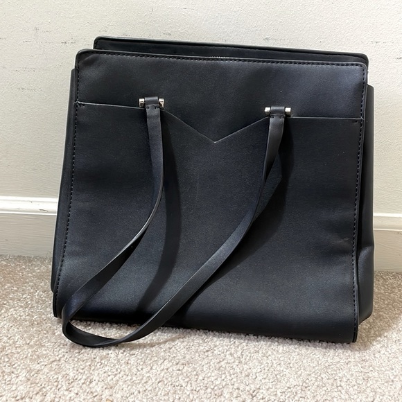 Guess Black Double Strap Shoulder Bag - Picture 1 of 13